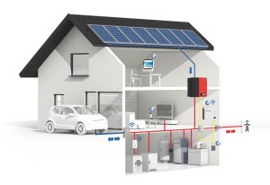 schema di inverter con accumulo